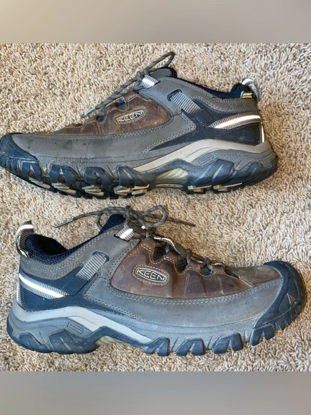 Keen Targhee III Waterproof Hiking Shoe Mens 11.5 Brown Leather Gorpcore Trail